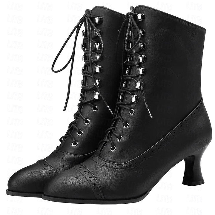 Shlomit - Klasszikus Vastag Sarokkal Térdig érő Csizma