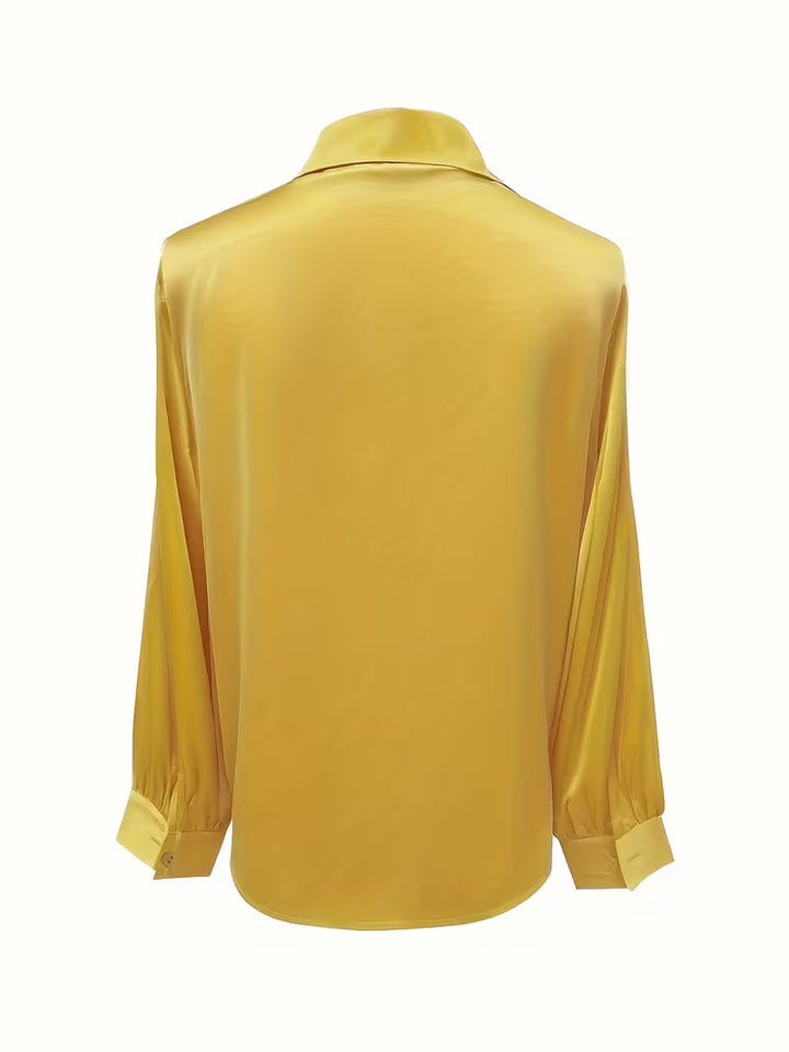 Leylah – Elegáns Hosszú Ujjú Blúz