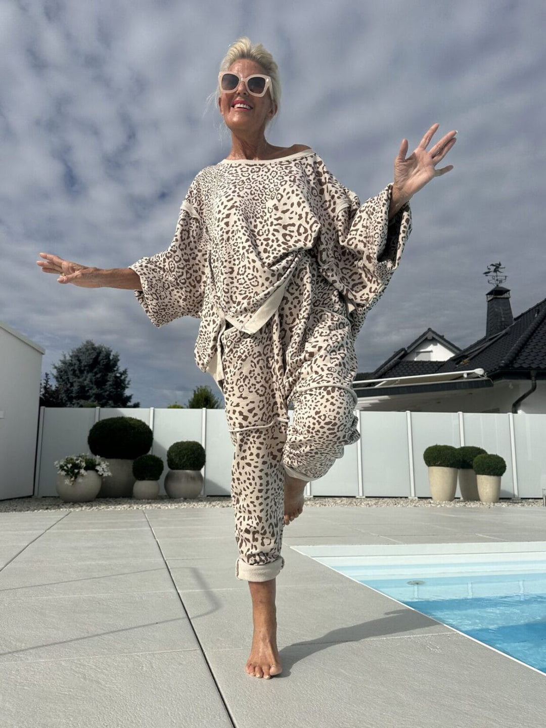 Leenora - Leopárd Mintás Kétrészes Szett