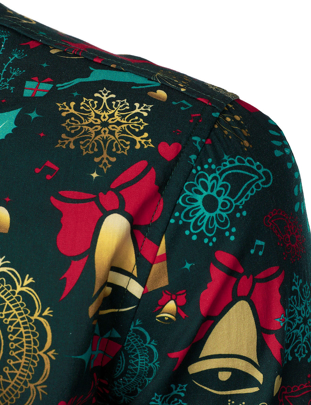 Victor - Férfi Karácsonyi Rénszarvasos ünnepi Pamut Hosszú ujjú ing