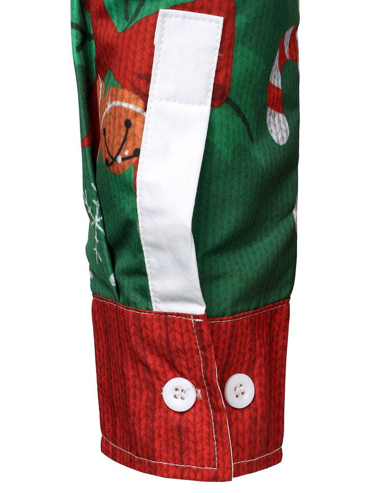 Grant - Férfi Karácsonyi Vicces ruha Ünnepi parti Csúnya Hosszú ujjú ing