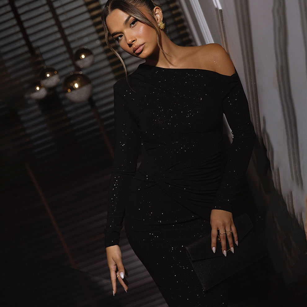 Uriela - Sparkle Hosszú Ujjú maxi Ruha