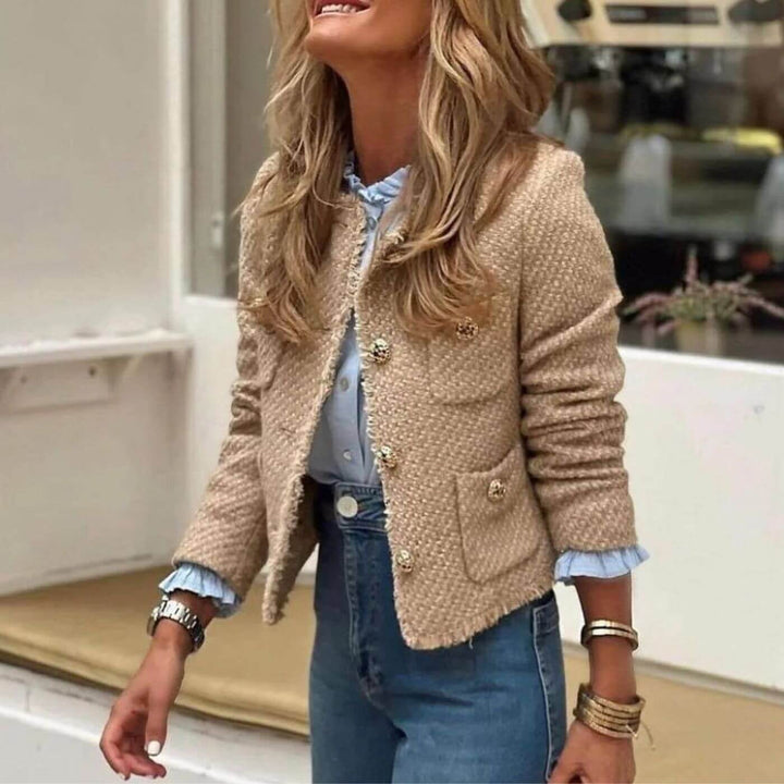 Graciana - Stílusos Tweed Kabát