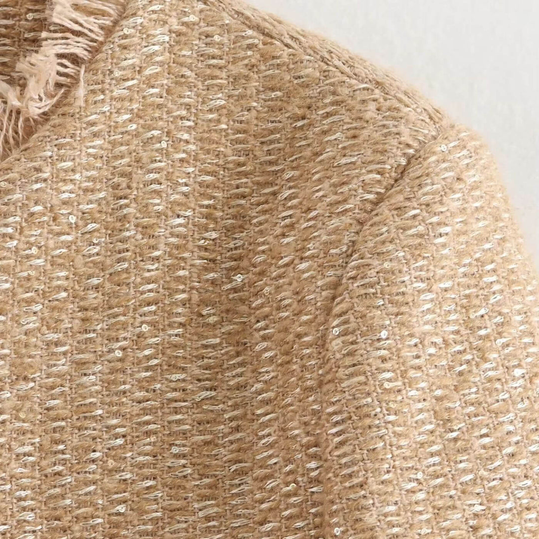 Graciana - Stílusos Tweed Kabát