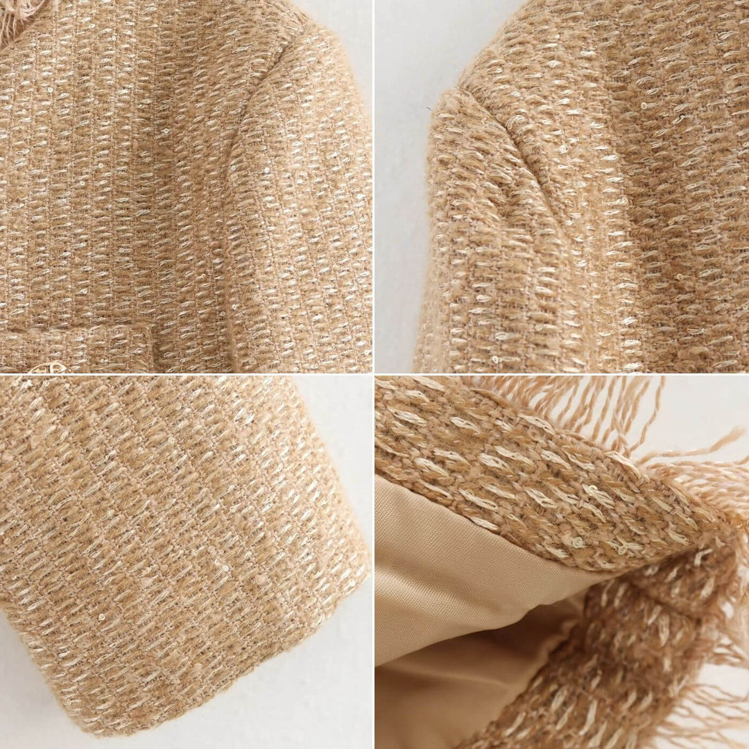 Graciana - Stílusos Tweed Kabát