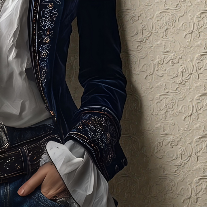 Naeva – Puha Elegáns Hosszú ujjú Bársony Kabát