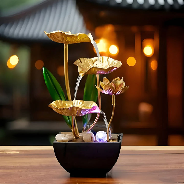 LotusAura – Automatikus Beltéri Szökőkút Párásítóval