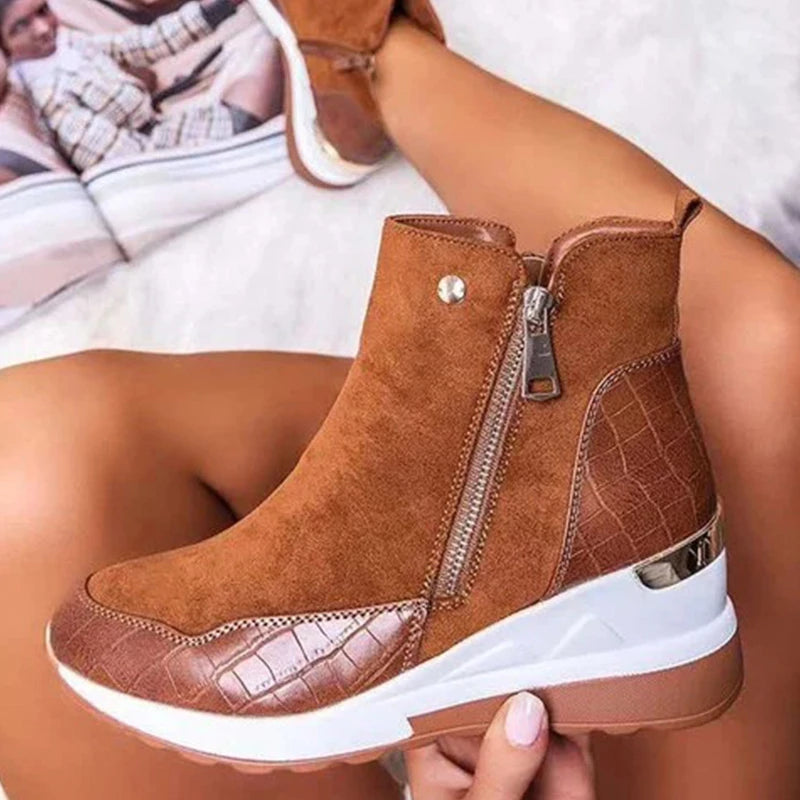 Niniane - Ortopédiai Bokacsizma Oldalsó Cipzárral