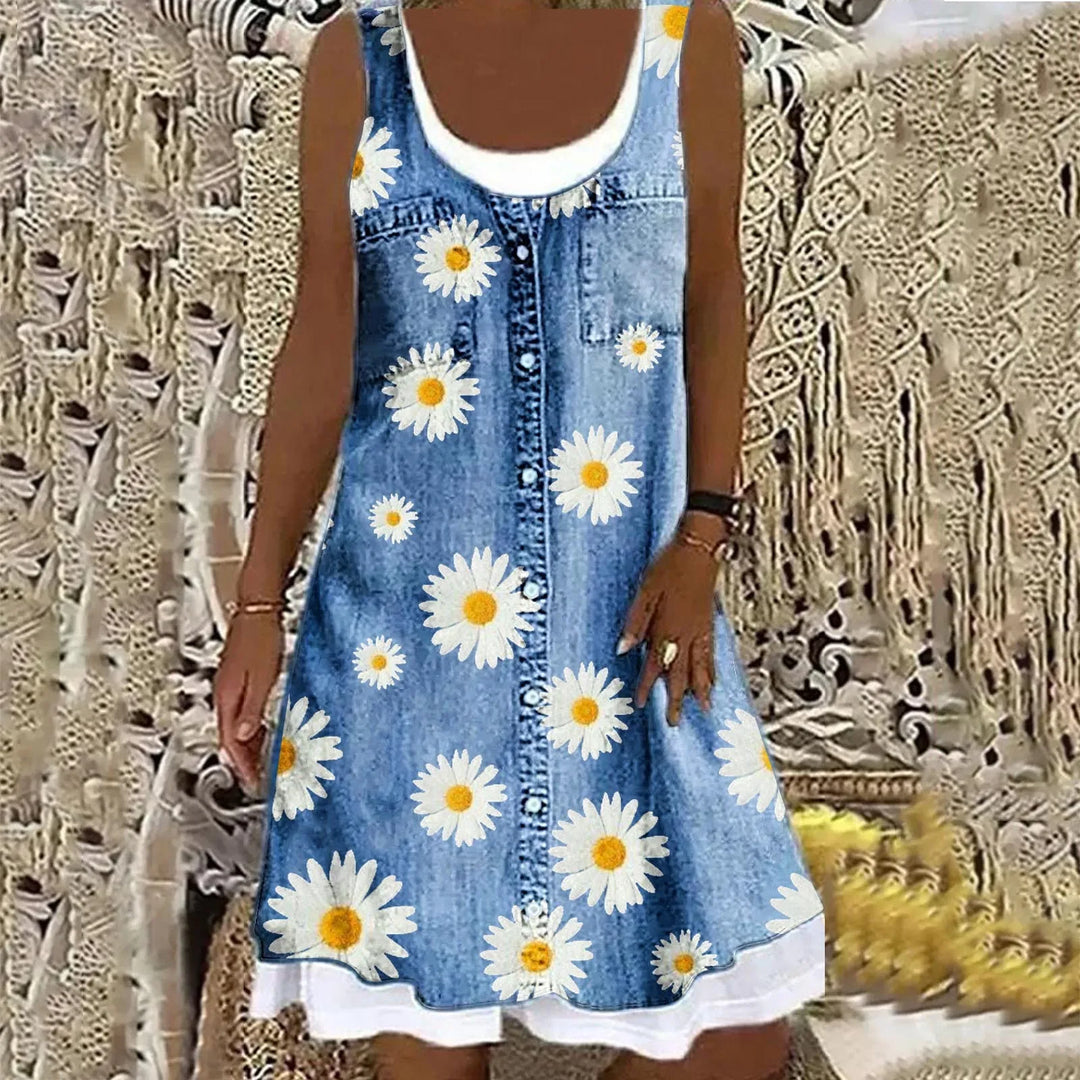 Natasza - Puha és Elegáns Farmerruha