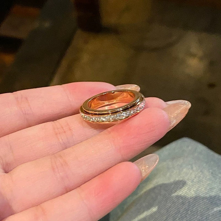 Nubia - Luxus acélból Készült Forgó Gyűrű