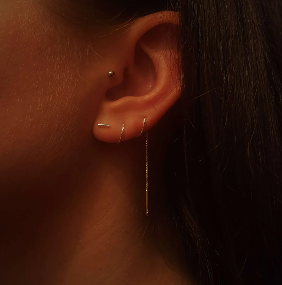 Jolana - T Alakú Lánc Fülbevaló