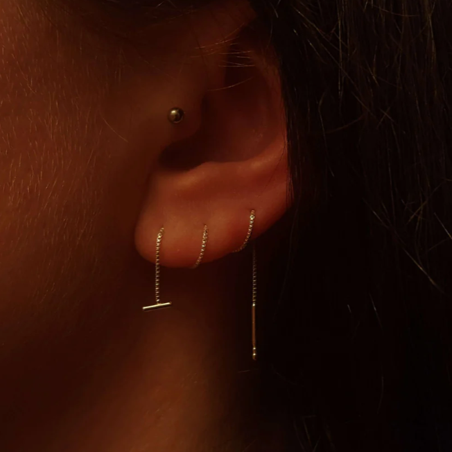 Jolana - T Alakú Lánc Fülbevaló