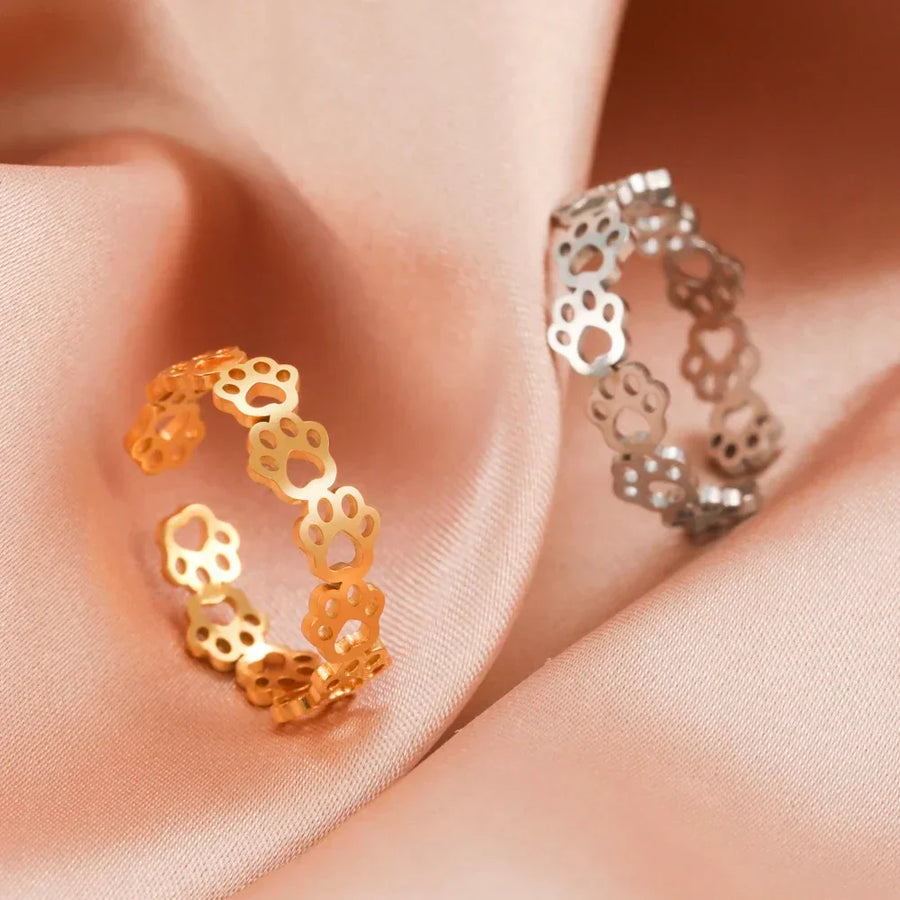 PawCharm - Állítható Mancsnyom Gyűrű