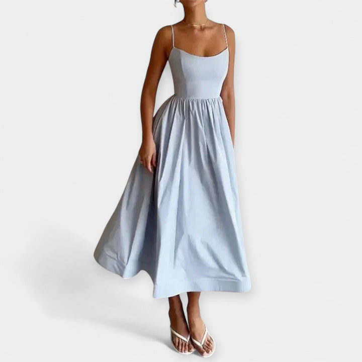 Shelley - Mini Ruha Kerek Nyakkivágással Es Pántokkal