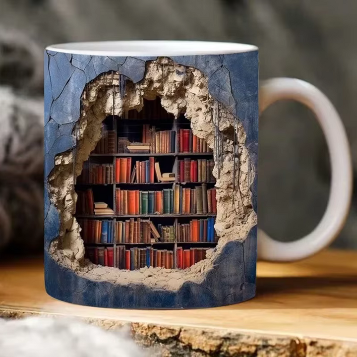 BookBrew - 3D könyvtártervezéses Bögre
