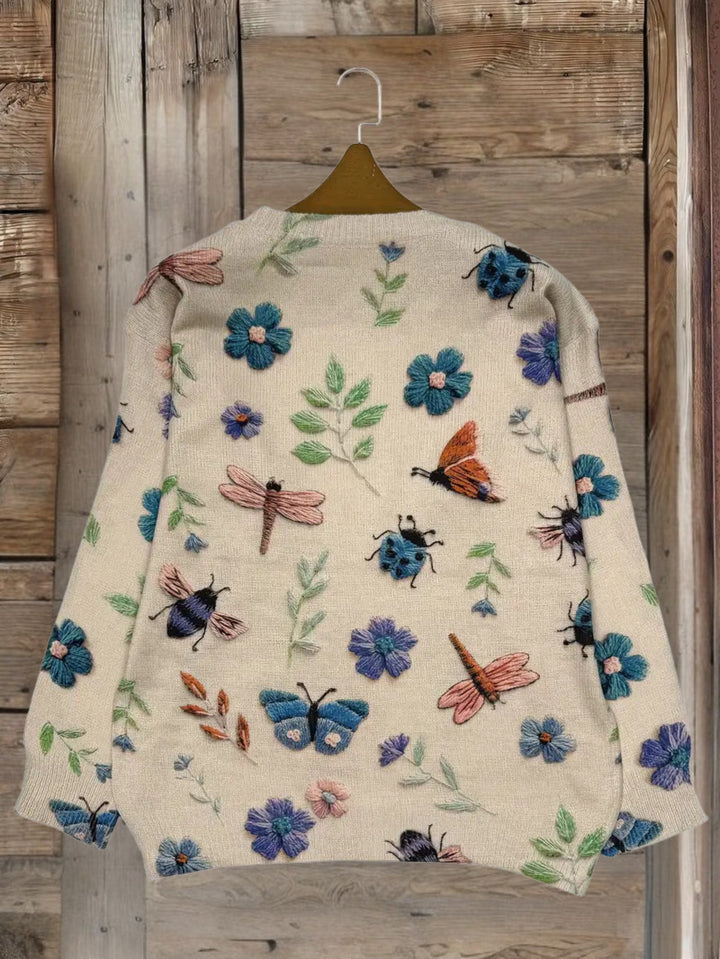 Dorenda – Alkalmi Hosszú Ujjú Kötött Pulóver