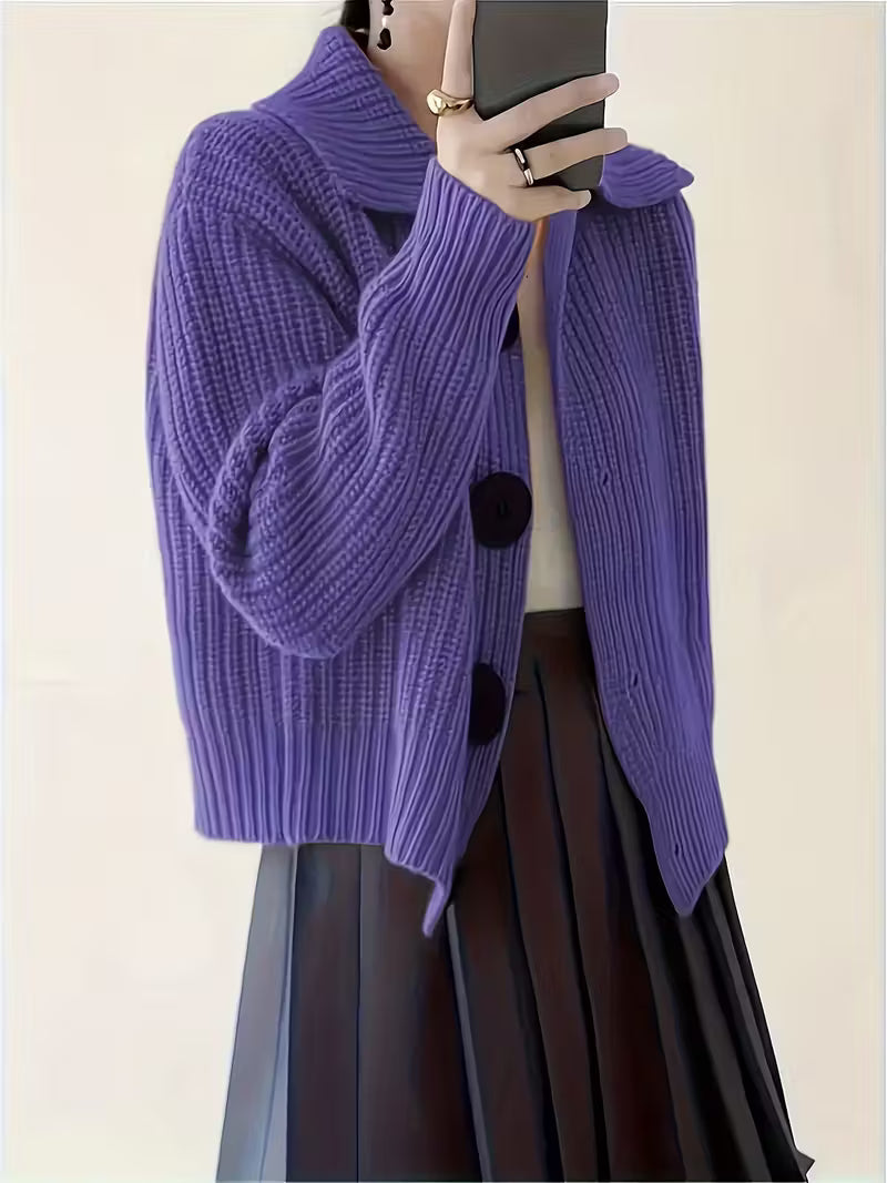 Agnetha - Kötött Pulóver Nagy Gombokkal