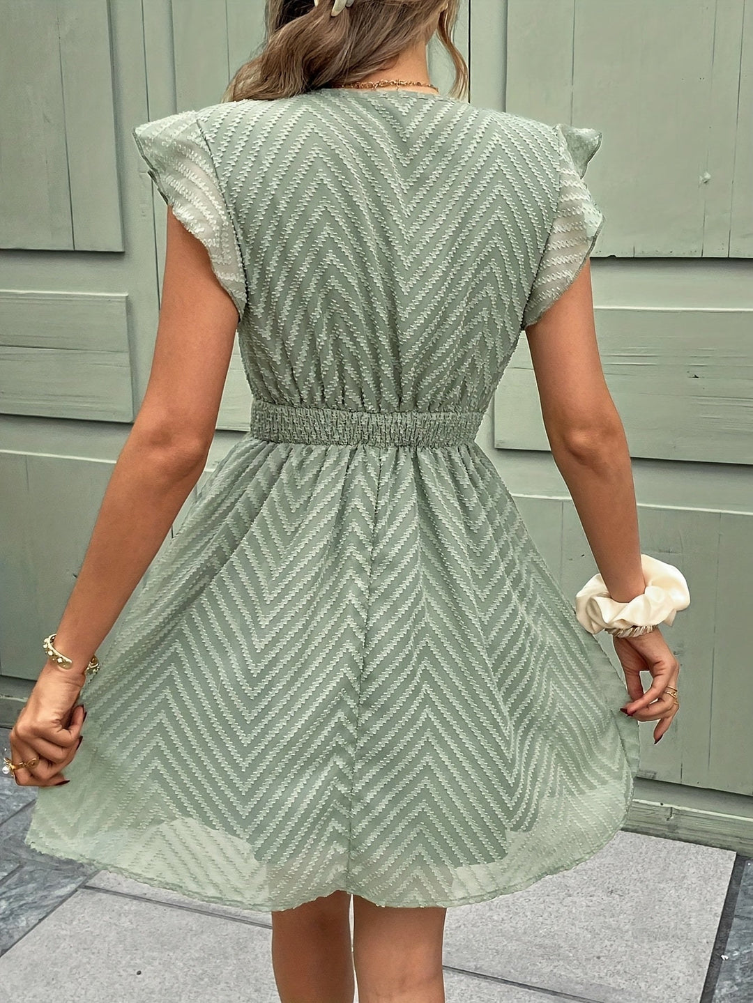 Shirley - Nyári Ujjatlan Ruha V-Nyakkivágással