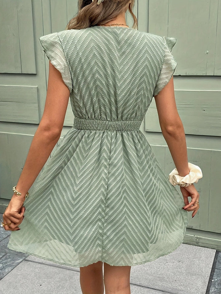 Shirley - Nyári Ujjatlan Ruha V-Nyakkivágással