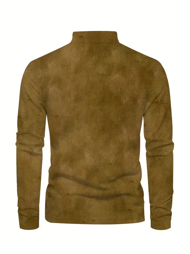 Giles - Stílusos 3D Vitorlás Nyomtatott Galléros Ing