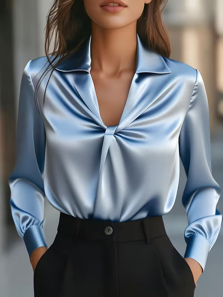 Leylah – Elegáns Hosszú Ujjú Blúz