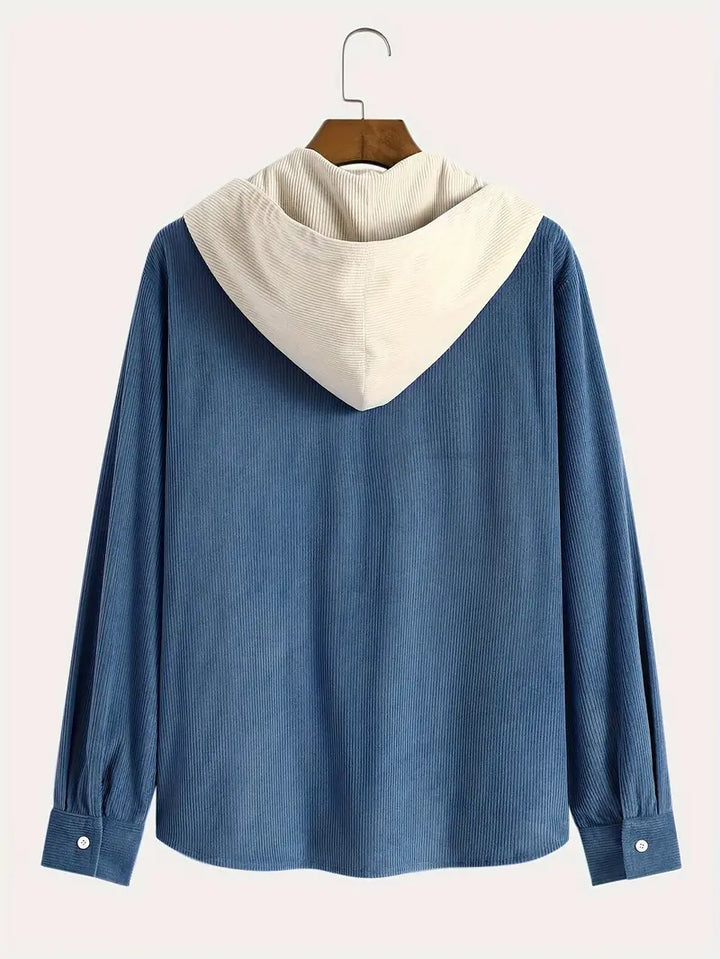 Costas - Kordbársony Textúrájú Kapucnis Pulóver