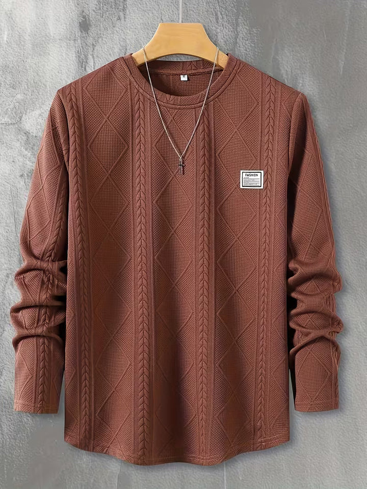 Pauleta - Alkalmi Hosszú Ujjú Kerek Nyakú Pulóver