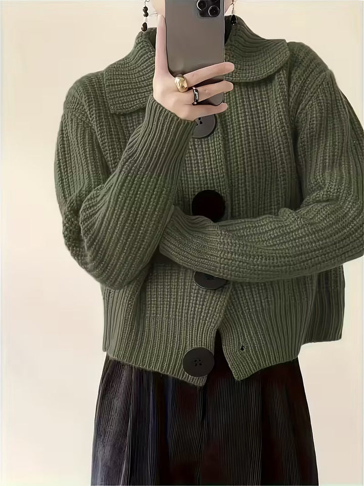 Agnetha - Kötött Pulóver Nagy Gombokkal