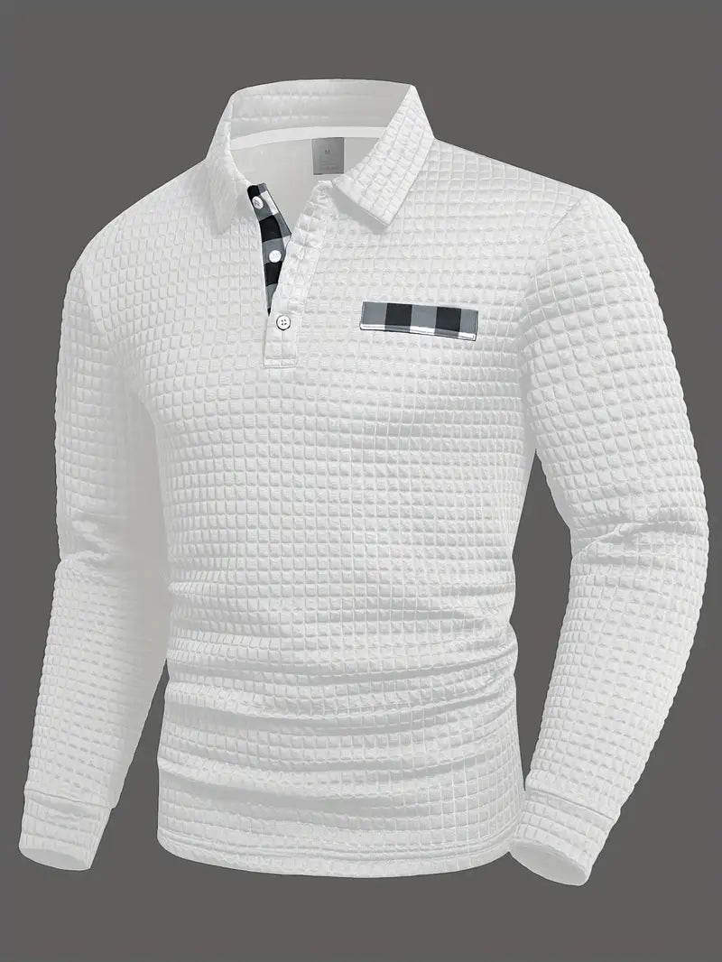 Hughes – Alkalmi Vastag Kötésű Gombos Ing