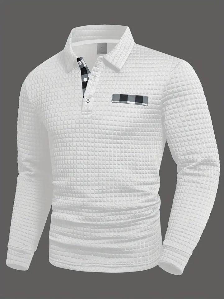 Hughes – Alkalmi Vastag Kötésű Gombos Ing