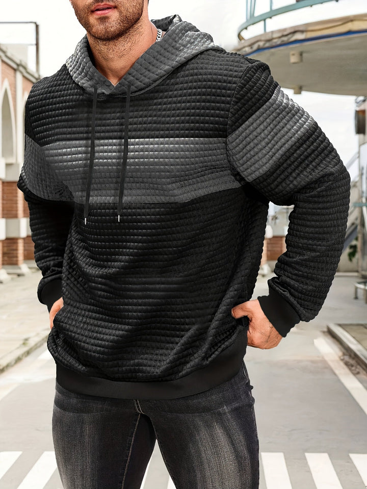 Fredric - Blokkoló Stílusos Kapucnis Pulóver