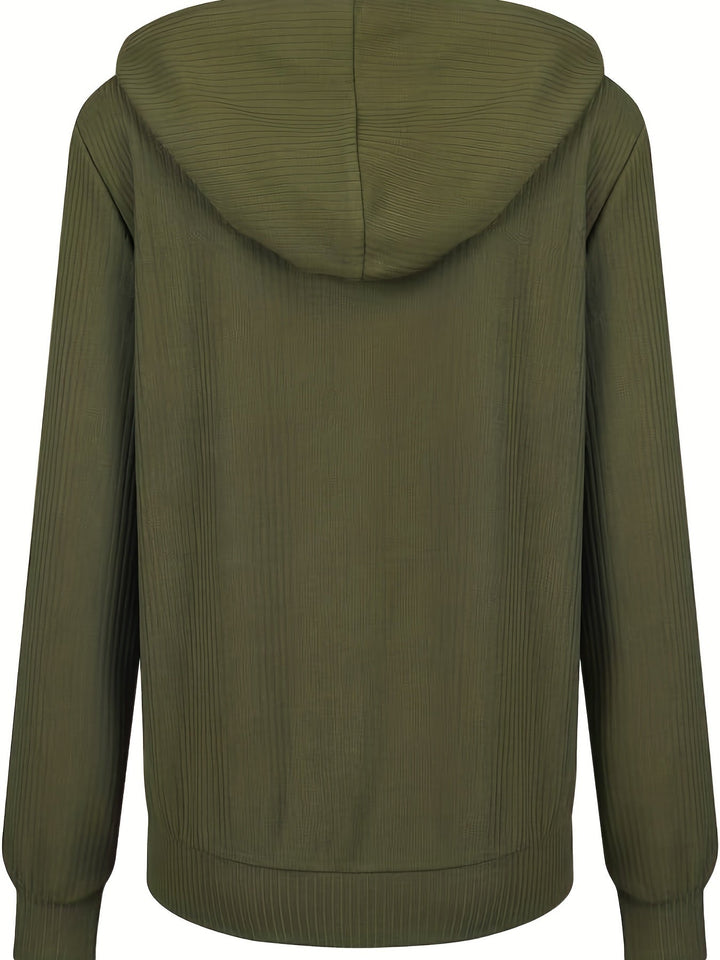 Nysa - Alkalmi Hosszú Ujjú Kapucnis Pulóver