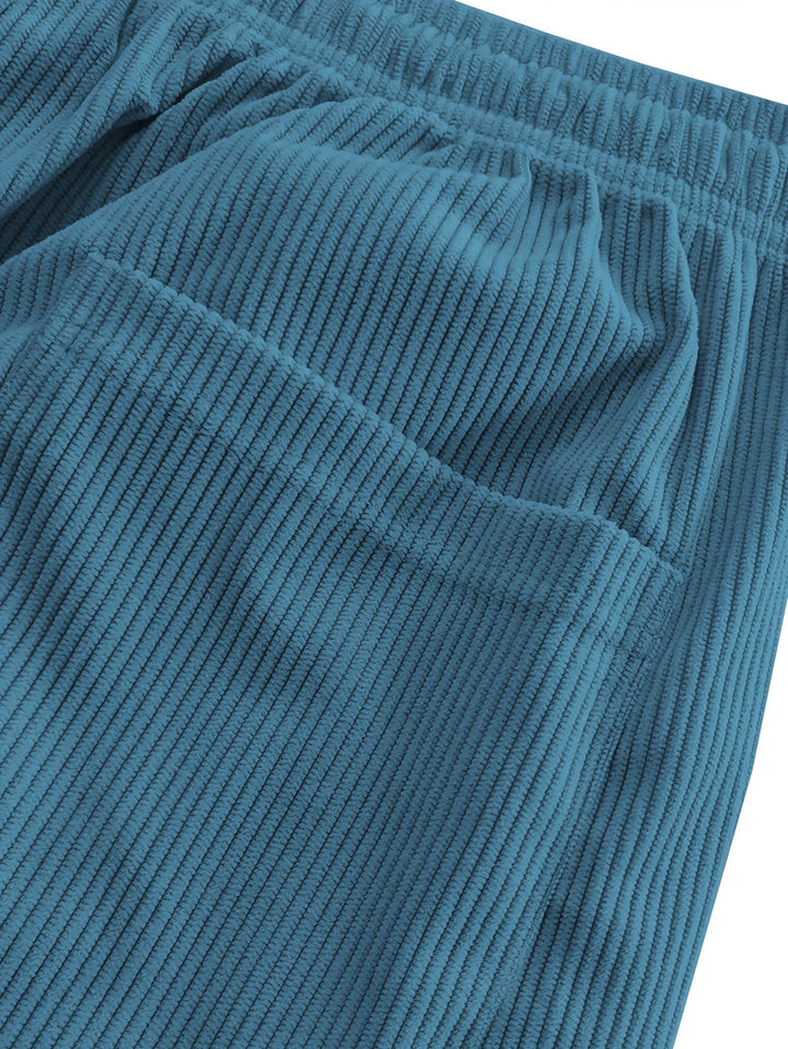 Asher - Egyenes Szárú Nadrág Húzózsinórral Derékrészen