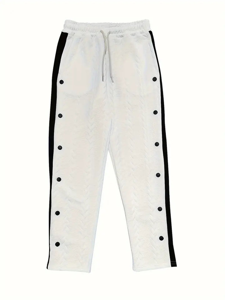 Jonass – Kötött Széles Szárú Nadrág Oldalsó Gombokkal