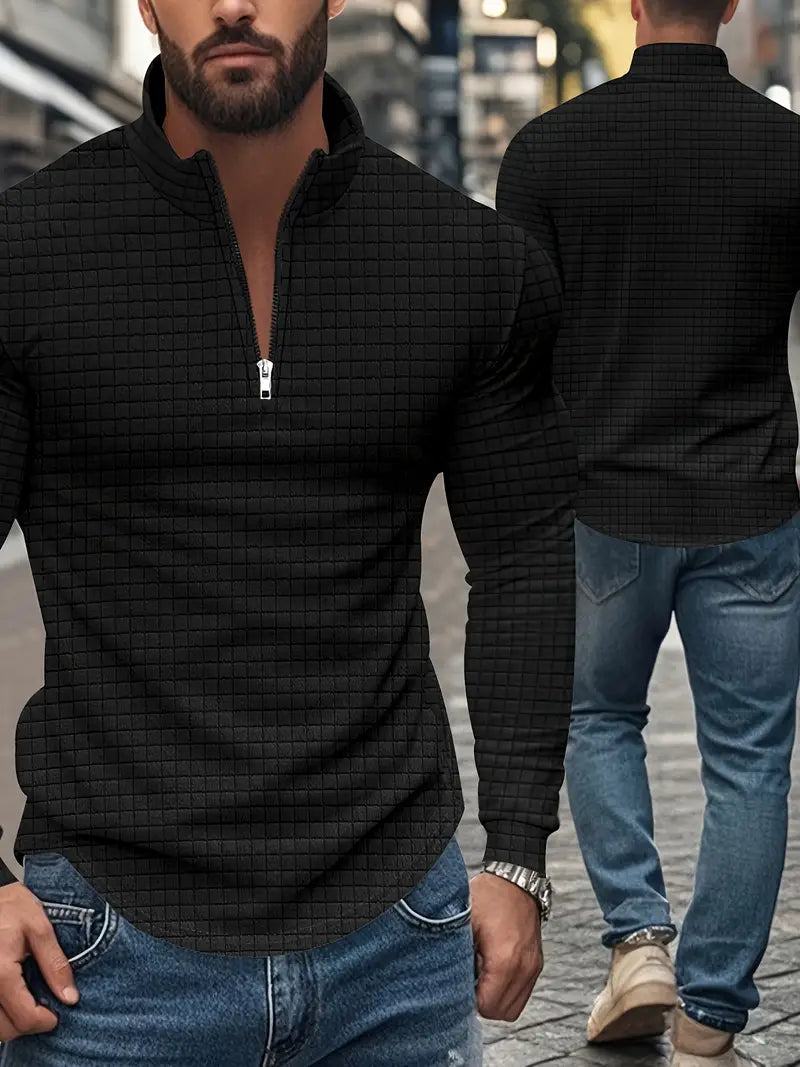 Jarryd - Hosszú Ujjú Pulóver Félcipzárral