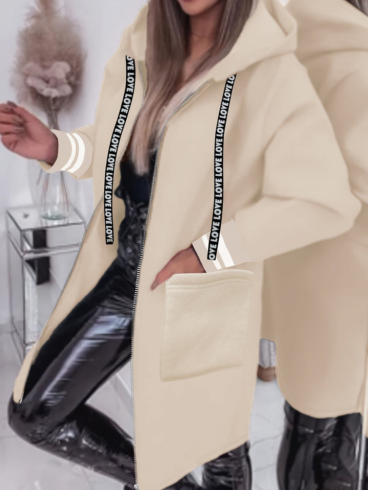 Nicola – Hosszú Ujjú Kabát Oldalsó Zsebekkel