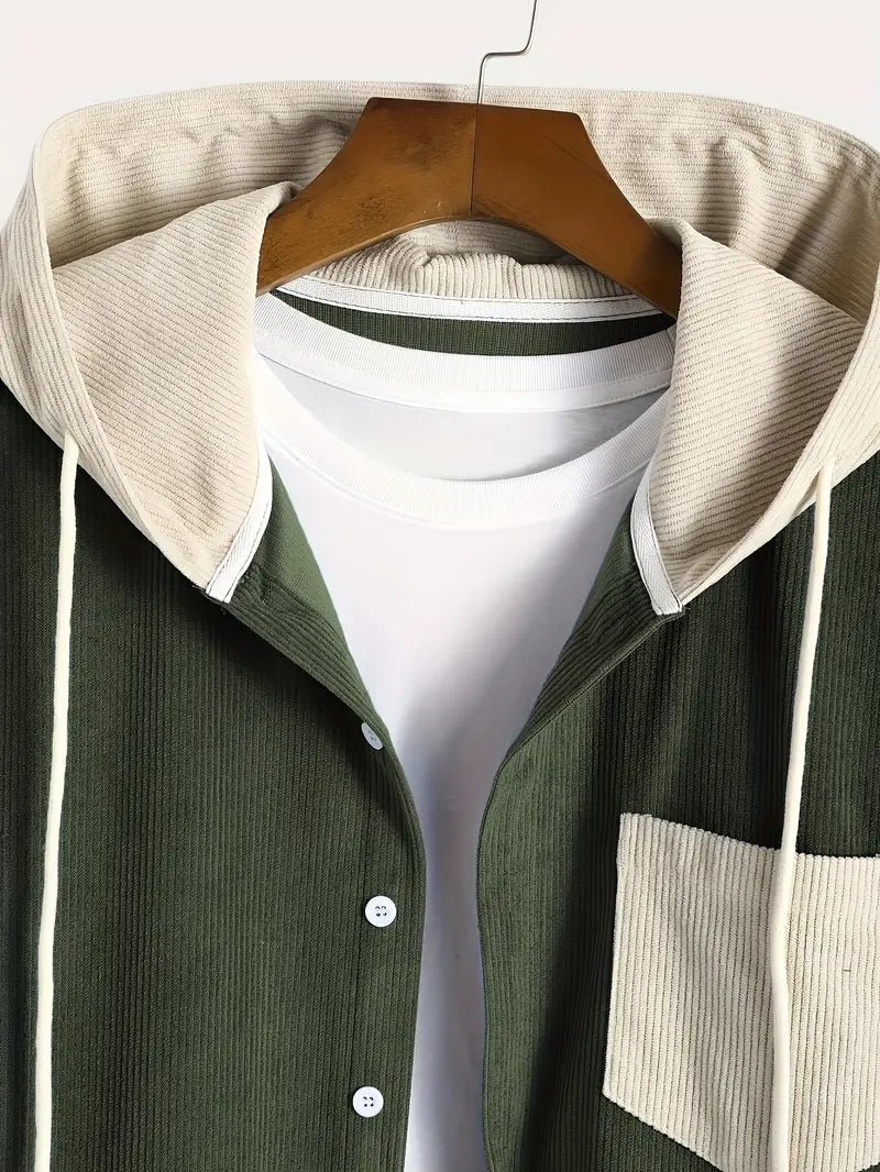 Costas - Kordbársony Textúrájú Kapucnis Pulóver