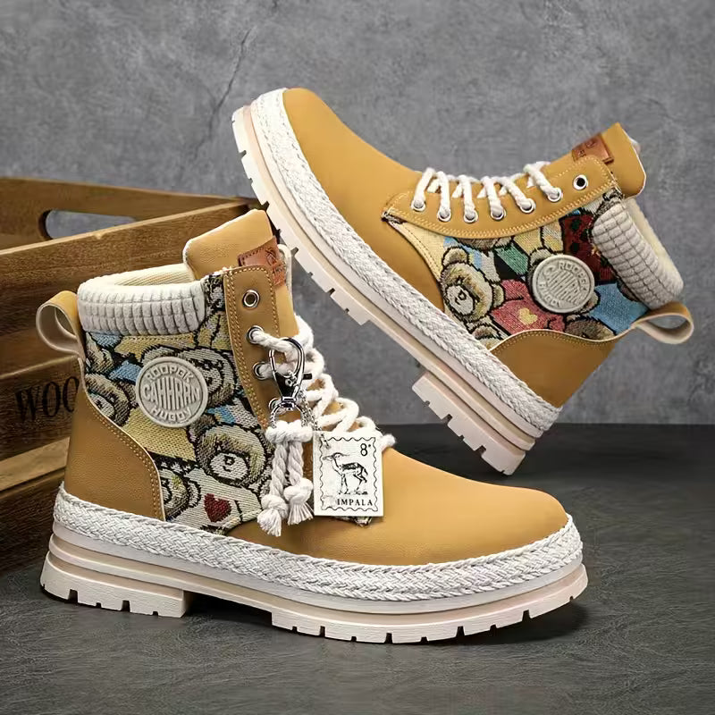 Hilarie - Teddy Nyomtatás Csúszásgátló Tornacipő