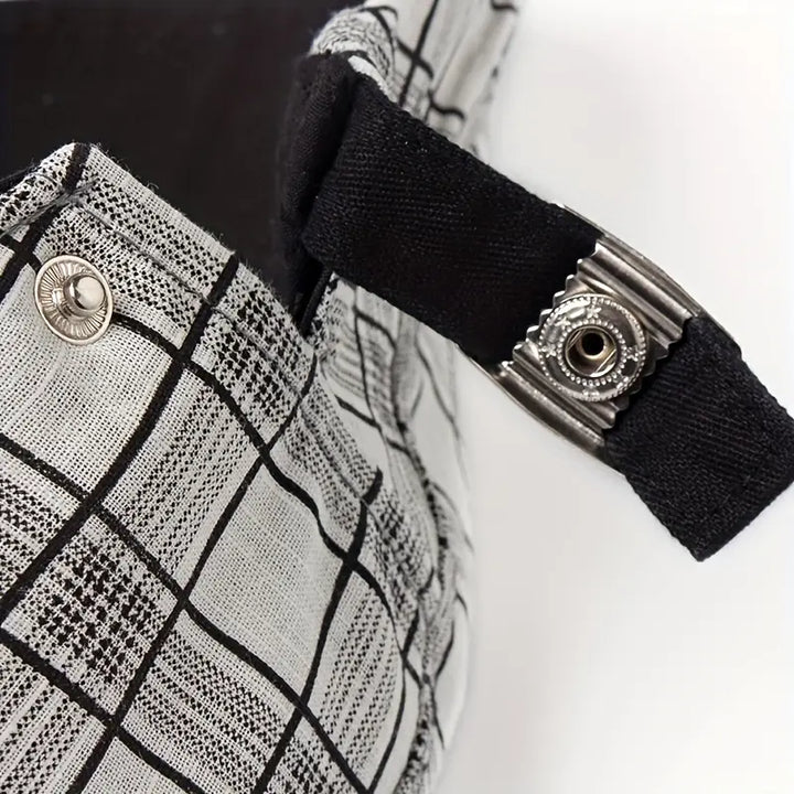 Zared - Állítható Vintage Kockás Beret Sapka