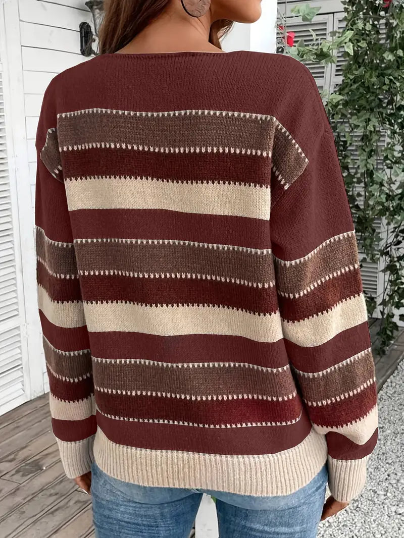 Evdokia - Alkalmi Hosszú Ujjú Pulóver