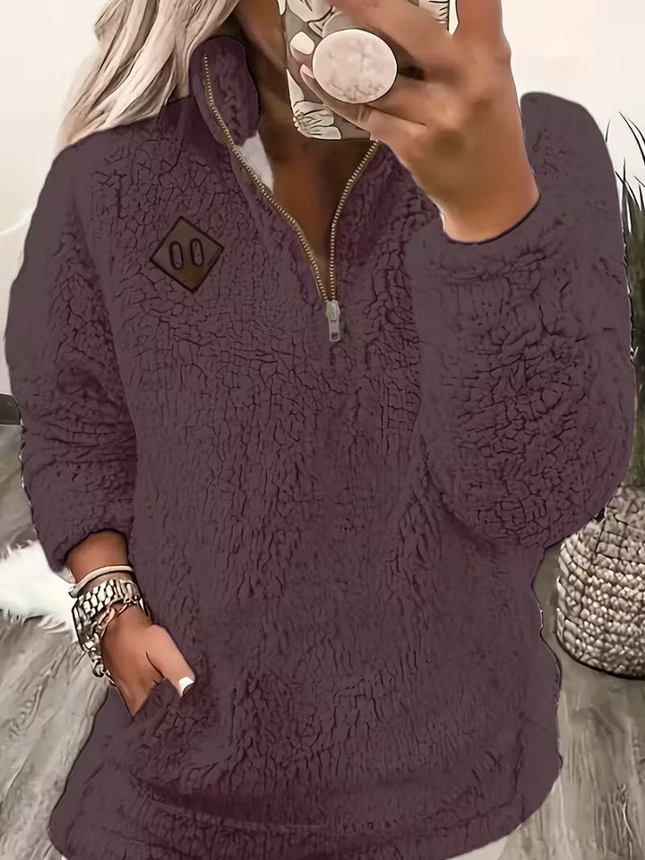 Humera - Elegáns Hosszú Ujjú Cipzáras Kabát