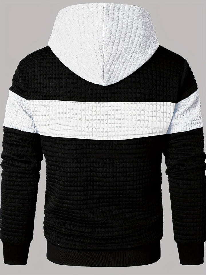 Fredric - Blokkoló Stílusos Kapucnis Pulóver