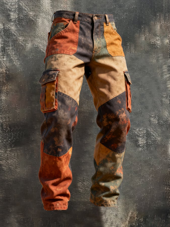 Santner – Retro Munkásnadrág Színes Blokkos Zsebekkel