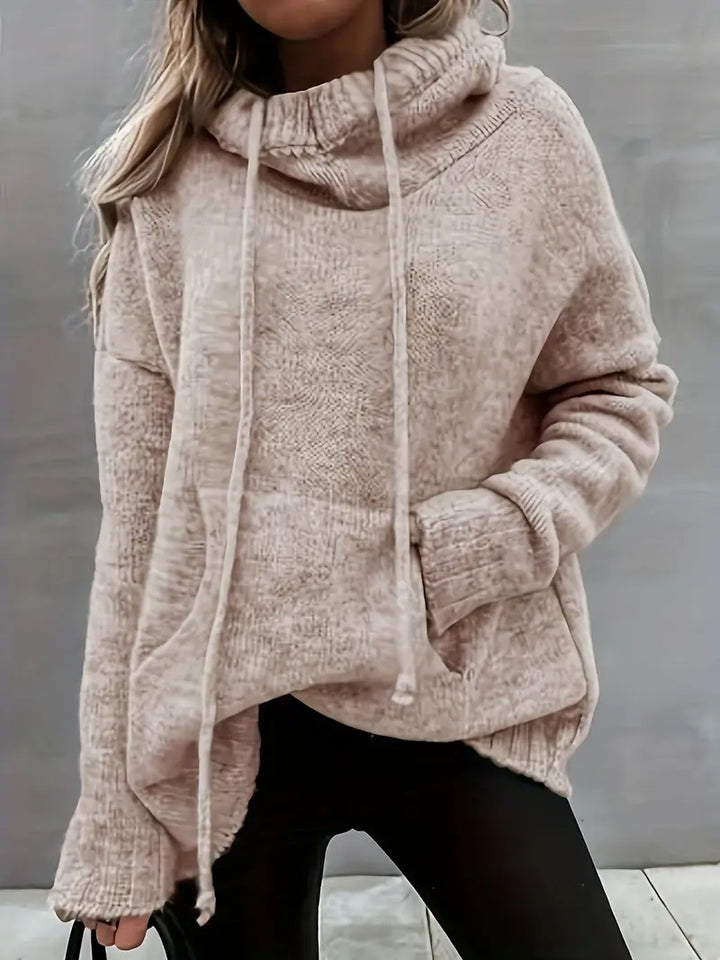 Natala - Kötött Pulóver Kenguruzsebbel