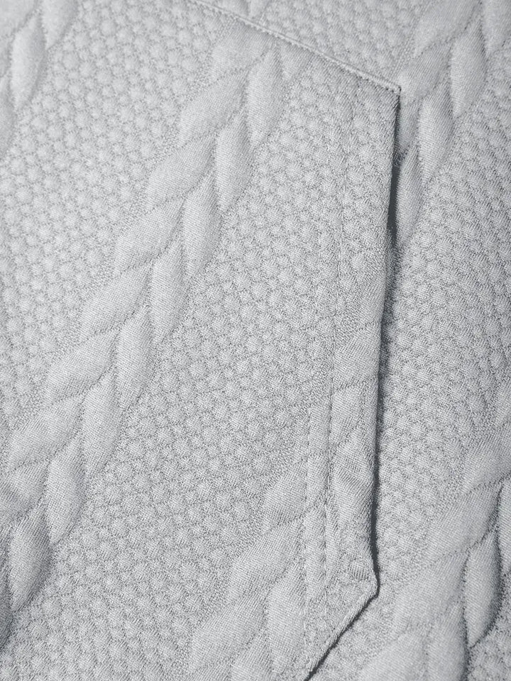 Justus - Hosszú Ujjú Kapucnis Kötött Pulóver