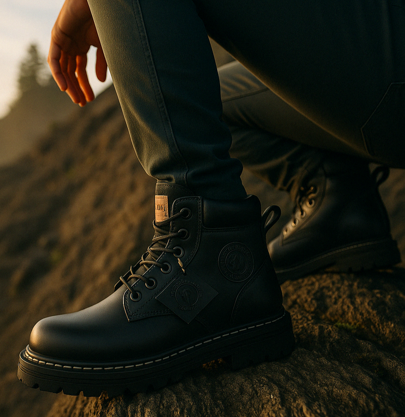 Jerrod  - Vízálló Fűzős Bokacsizma