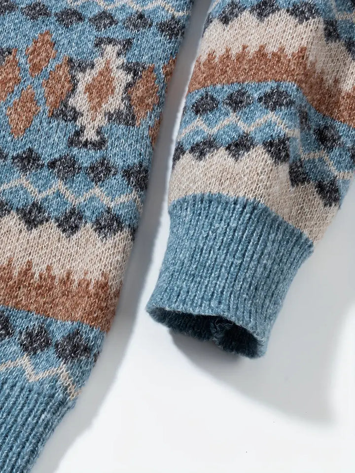 Hartman – Alkalmi Geometrikus Kötött Pulóver