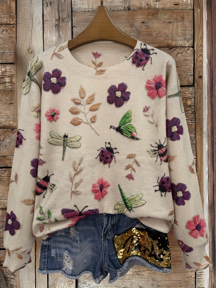 Dorenda – Alkalmi Hosszú Ujjú Kötött Pulóver