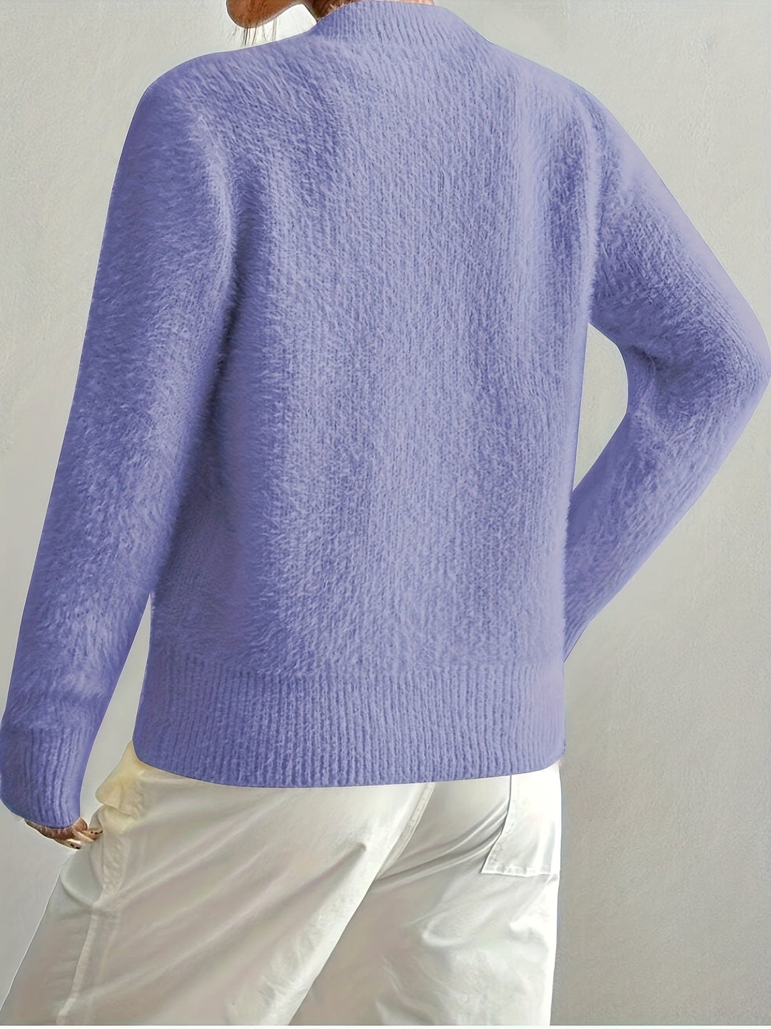 Smelissa – Szív Gombos Hosszú Ujjú Kötött Kardigán