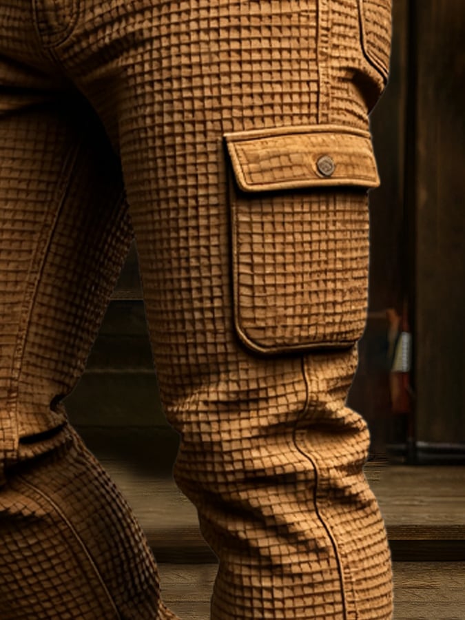 Conway – Vintage Kültéri Szorongó Kaland Gofri Többzsebű Nadrág